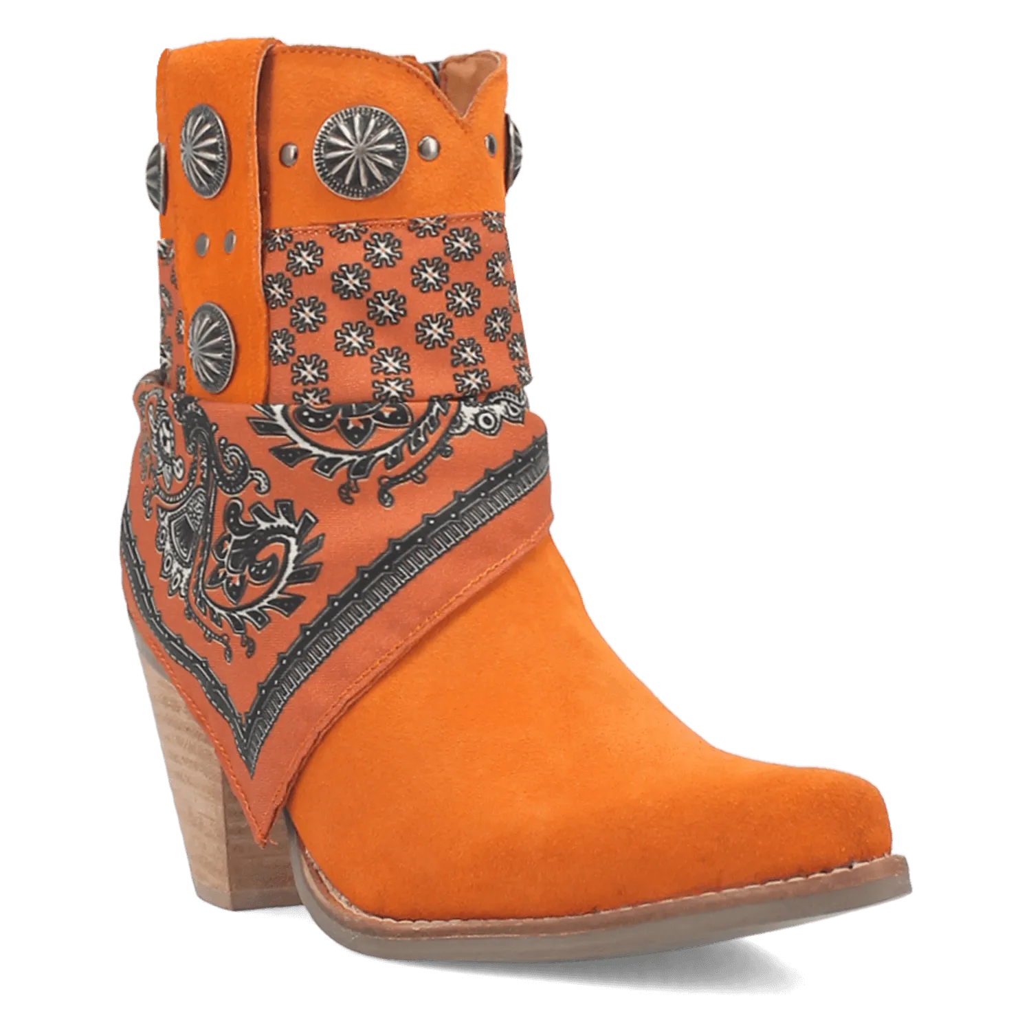 Orange Bandida Leather Dingo Boot (DS)