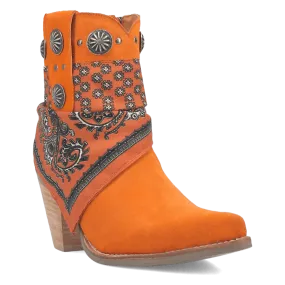 Orange Bandida Leather Dingo Boot (DS)