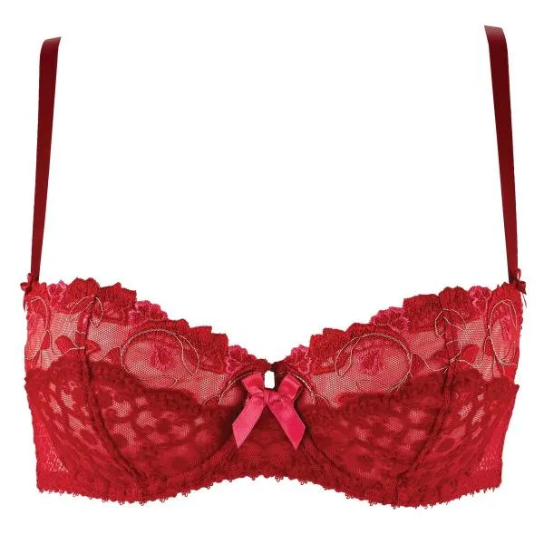 Orient Excess Half-Cup Bra and Brazilian Brief 38C/XL