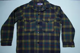 Pendleton Vintage Virgin Wool Thick Heavy Flannel Plaid Shirt Jacket / Coat