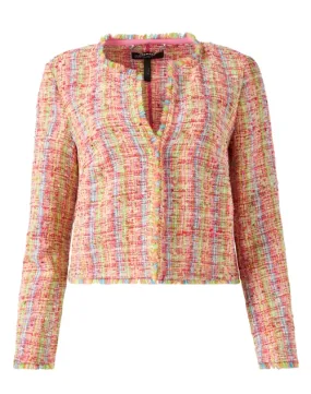 Pink Multi Tweed Jacket