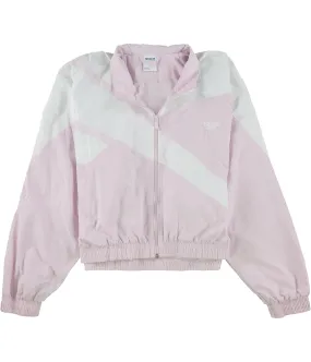 Reebok Womens Cropped Logo Windbreaker Jacket