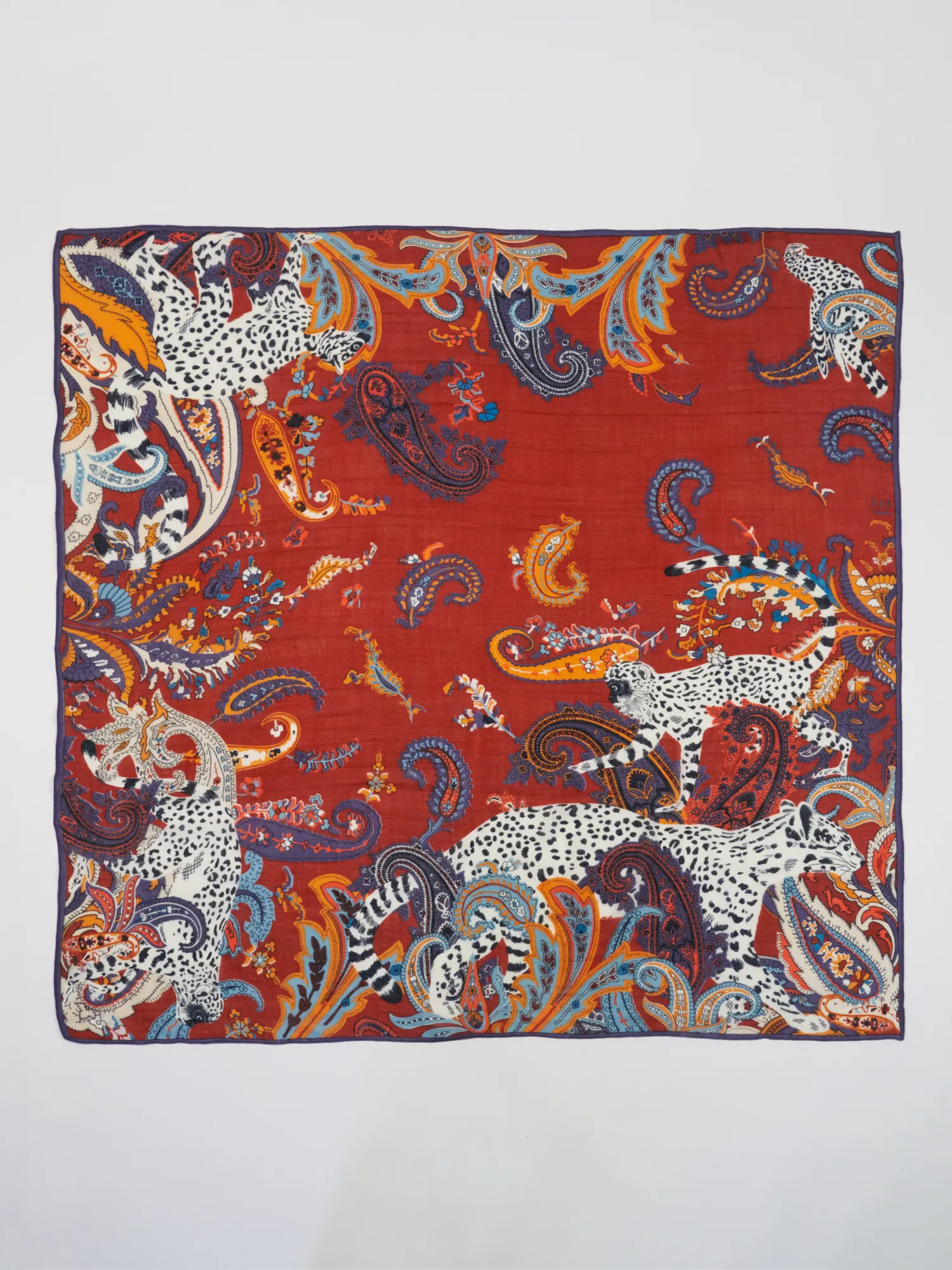 Square Paisley Orange 