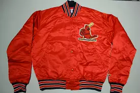 St. Louis Cardinals Vintage 80's Satin Made In USA Starter Bomber Jacket