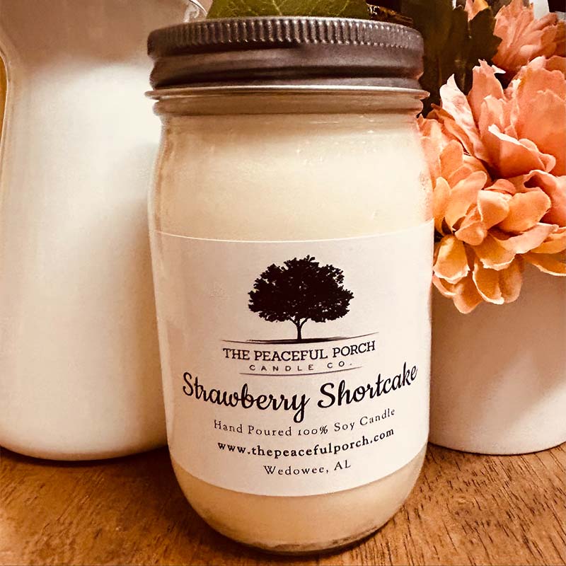 Strawberry Shortcake Jar 16oz Candle