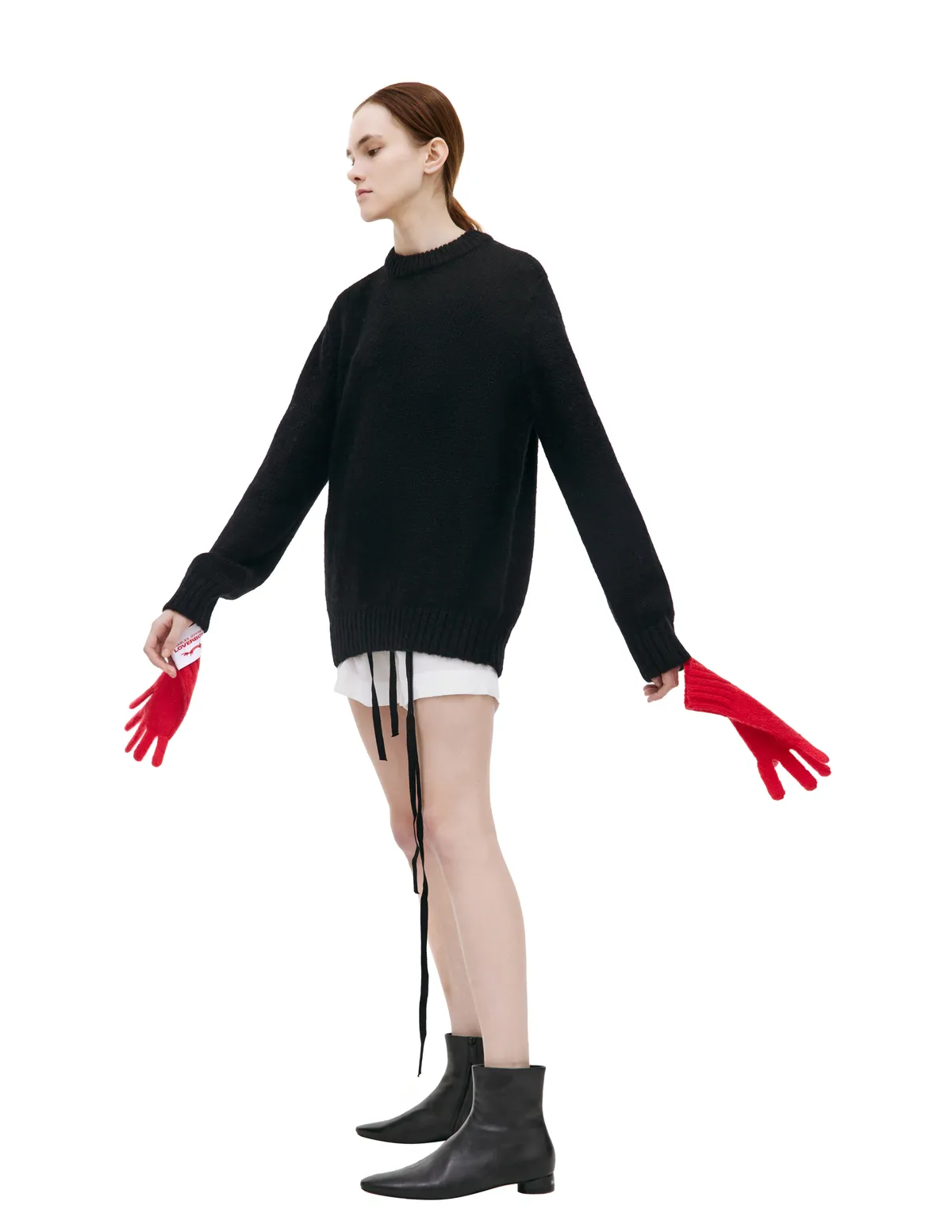 Sweater With Removable Gloves