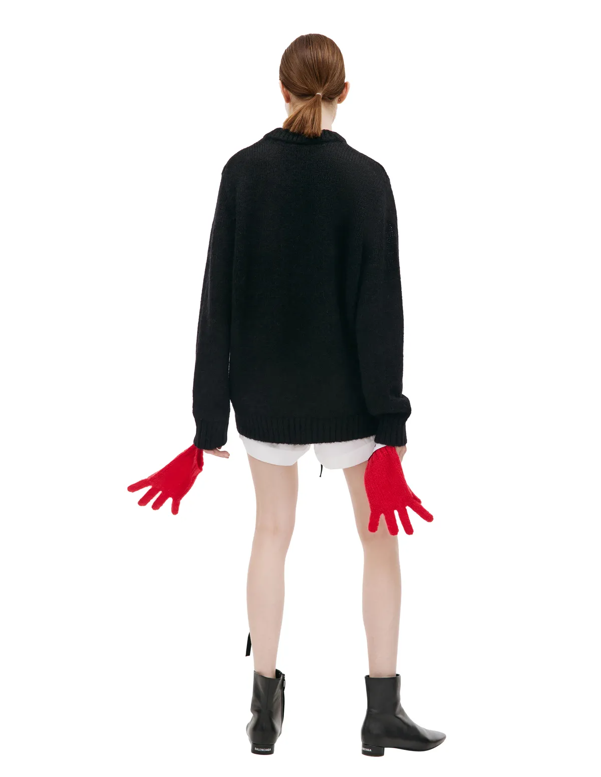 Sweater With Removable Gloves