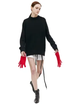 Sweater With Removable Gloves