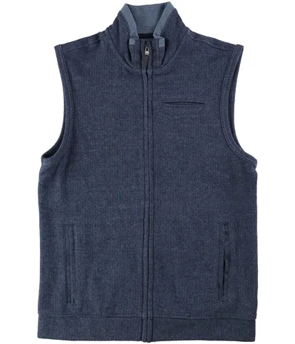 Tasso Elba Mens Full-Zip Pocket Sweater Vest