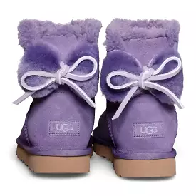 UGG Classic Double Bow Mini Lilac Mauve Boots - Women's