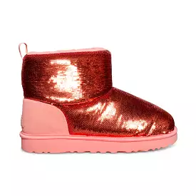 UGG Classic Mini Mirror Ball Starfish Pink Boots - Women's