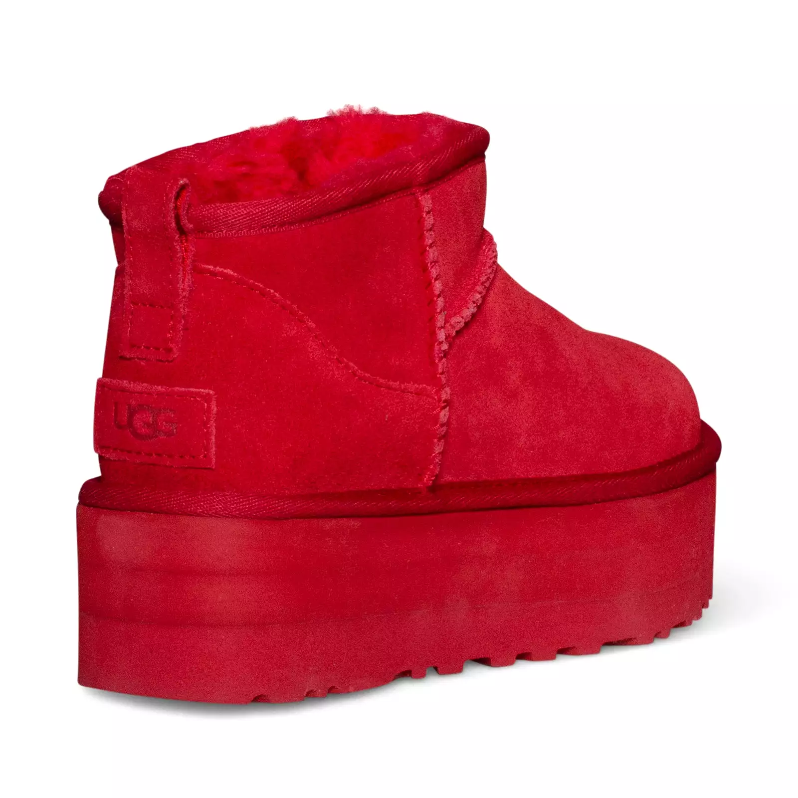 UGG Classic Ultra Mini Platform Samba Red Boots - Women's