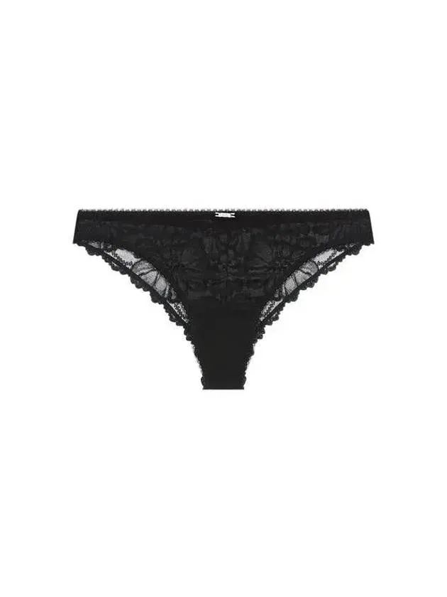 UNDERWEAR Overseas Station Season Big Chance 8 18 Women s Flower Embroidered Brazilian Briefs Black 271300