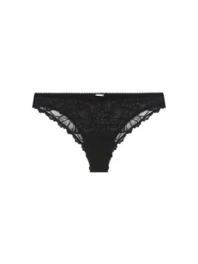 UNDERWEAR Overseas Station Season Big Chance 8 18 Women s Flower Embroidered Brazilian Briefs Black 271300