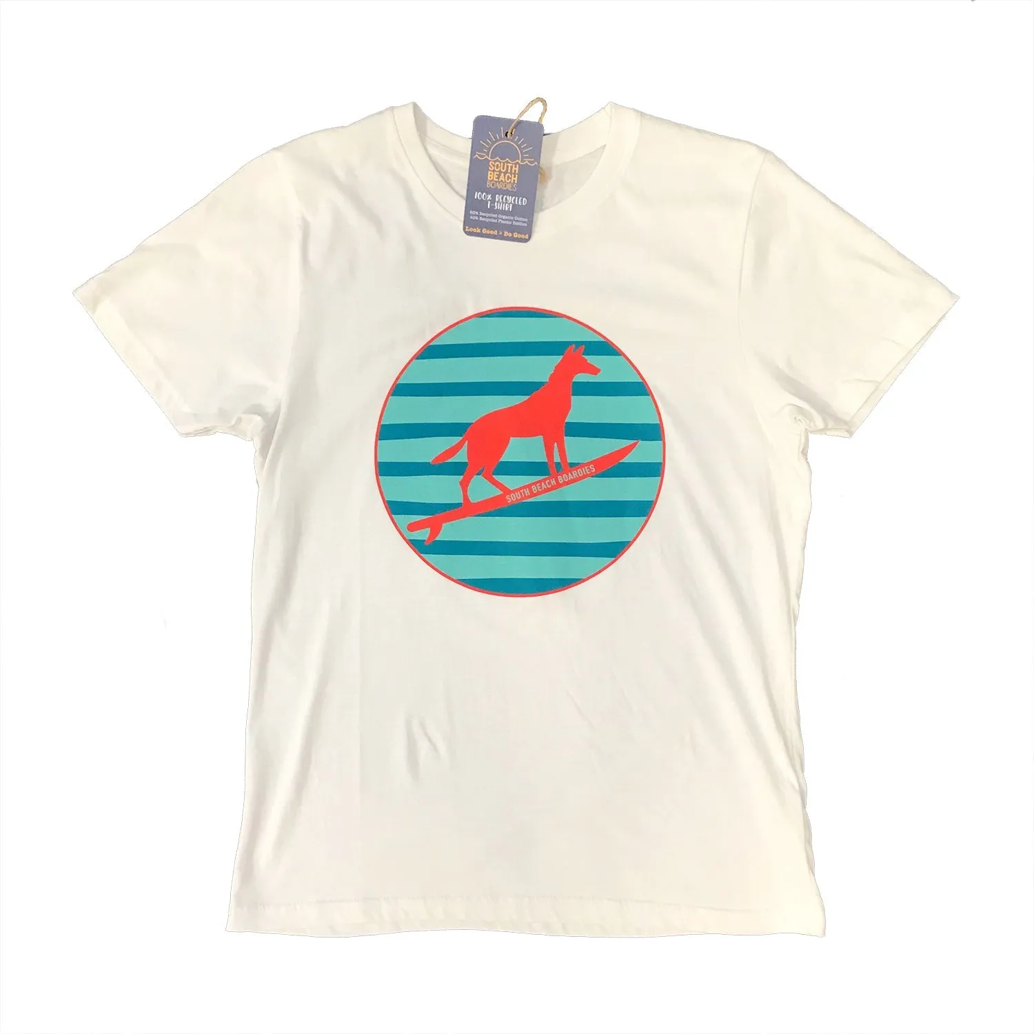 Unisex Organic Cotton T-Shirt: Dingo (White)