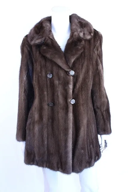 Vintage 60's Mink Fur Coat