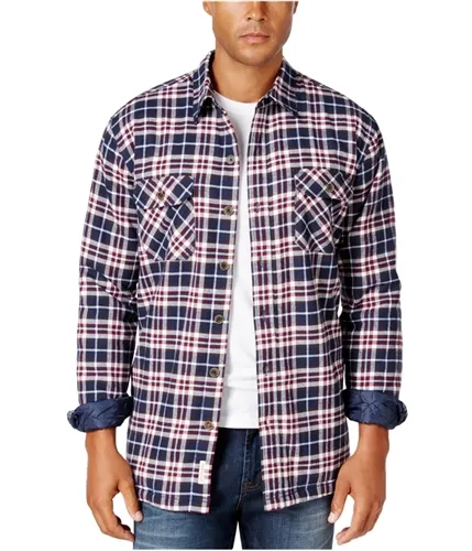 Weatherproof Mens Vintage Plaid Shirt Jacket, TW1