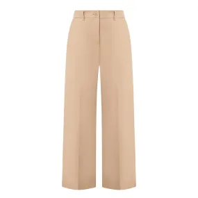 WEEKEND MAX MARA Urial Satin Cropped Trousers - Beige