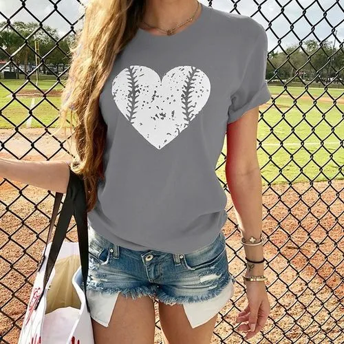 Women's T-shirt Short Sleeve T-Shirts Printing Casual Printing