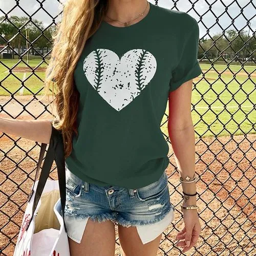 Women's T-shirt Short Sleeve T-Shirts Printing Casual Printing