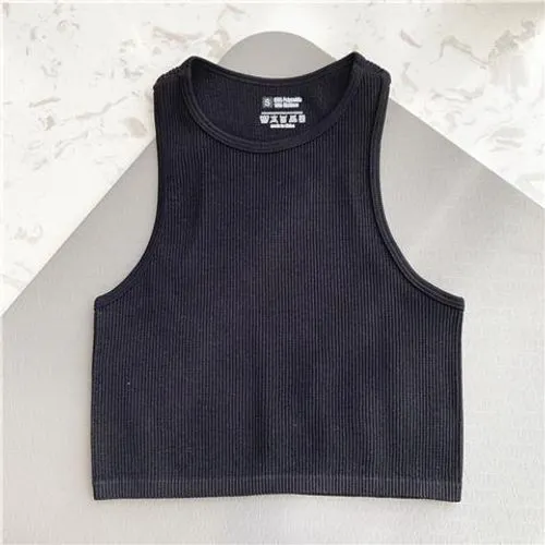 Women's Tank Top Sleeveless T-shirts Streetwear Solid Color