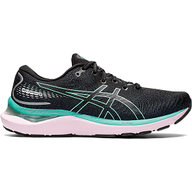 Women's Asics Gel-Cumulus 24, Black/Sage, 11.5 B Medium