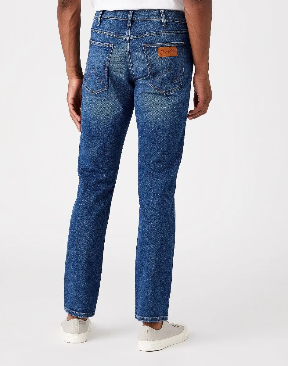 Wrangler Greensboro Modern Straight Denim Jeans Hard Edge